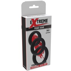 HIDDEN DESIRE Stamina Premium C-Rings 3er-Set Schwarz