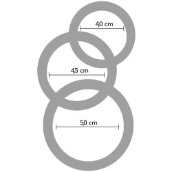 HIDDEN DESIRE Stamina Premium C-Rings 3er-Set Schwarz