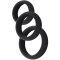 HIDDEN DESIRE Stamina Premium C-Rings 3er-Set Schwarz