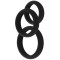 HIDDEN DESIRE Stamina Premium C-Rings 3er-Set Schwarz