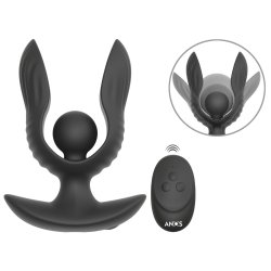 ANOS Analvibrator mit Spreiz- & Pumpfunktion Schwarz