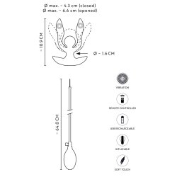 ANOS Analvibrator mit Spreiz- & Pumpfunktion Schwarz