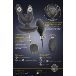 ANOS Analvibrator mit Spreiz- & Pumpfunktion Schwarz