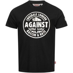 LONSDALE T-Shirt Against Racism Schwarz