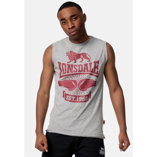 LONSDALE Ärmelloses Shirt Cleator Grau