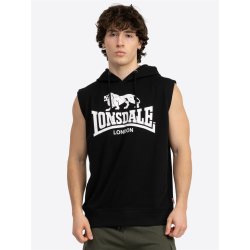 LONSDALE Ärmelloses Sweatshirt mit Kapuze Schwarz