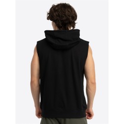 LONSDALE Ärmelloses Sweatshirt mit Kapuze Schwarz