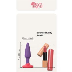 DREAM TOYS Love Signal Bounce Buddy Anal-Plug Small Violett