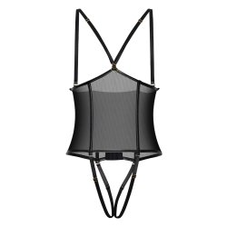 GUILTY PLEASURE Silhouette Contour Corset Body Schwarz
