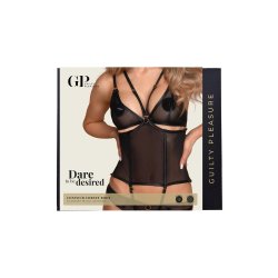 GUILTY PLEASURE Silhouette Contour Corset Body Schwarz