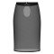 GUILTY PLEASURE Silhouette Sheer Stretch Skirt Schwarz