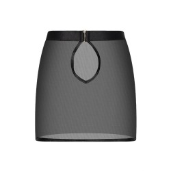 GUILTY PLEASURE Silhouette Mini Mesh Skirt Schwarz