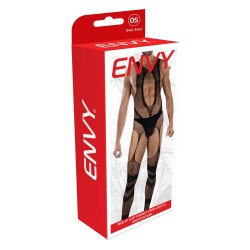 ENVY Web Of Lust Fishnet Open-Crotch Bodystocking Schwarz OS