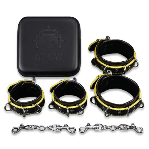 DUNGEON LAB Hunter Restraints Set Schwarz/Gelb