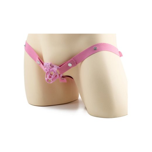 COCKLOCK Elastischer Jockstrap für Keuschheitskäfig-Support Pink OS