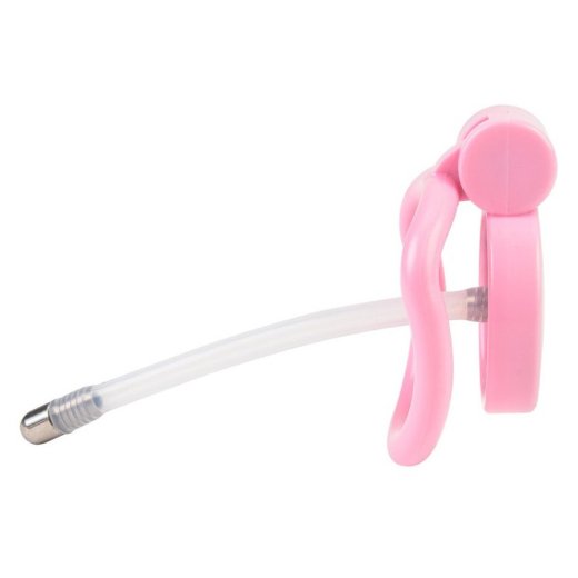 COCKLOCK Flat Zone Peniskäfig mit Harnröhrensonde 2,5 x 3,8 cm Pink