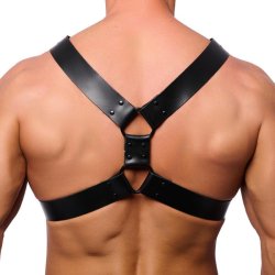 THE RED Lederharness Schwarz