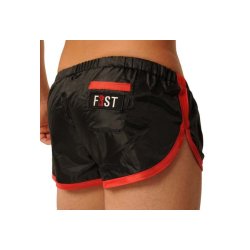 FIST Kurze Sprinter Hose Schwarz/Rot