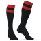 SNEAKXX "Hard" Fussball Socken Schwarz/Rot One Size
