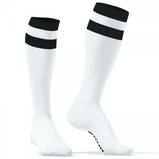 SNEAKXX "Hard" Fussball Socken Weiss/Schwarz One Size