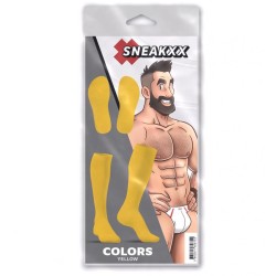 SNEAKXX COLORS Hohe Socken Gelb One Size