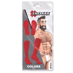 SNEAKXX COLORS Hohe Socken Rot One Size