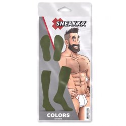 SNEAKXX COLORS Hohe Socken Khaki One Size