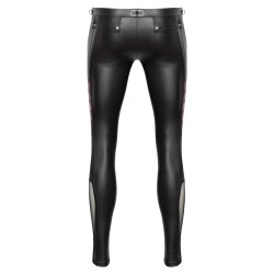 NEK Pants Lang im Mattlook mit Netzeinsätzen Schwarz/Rot