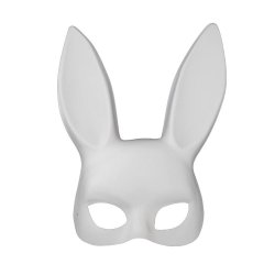 KINKY PLEASURE Bunny Maske Weiss