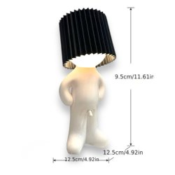 KINKY PLEASURE Fun Table Lamp Boy Schwarz/Weiss