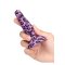 B-VIBE Novice Leopard Anal-Plug mit Vibration Violett