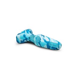 B-VIBE Rimming 2 Camo Anal-Plug mit Rotation & Vibration Blau