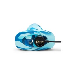 B-VIBE Rimming 2 Camo Anal-Plug mit Rotation & Vibration Blau