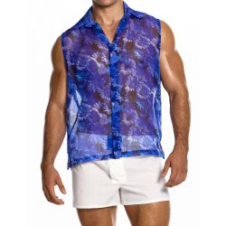 MODUS VIVENDI Daisies Sleevless Shirt Blau