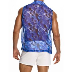 MODUS VIVENDI Daisies Sleevless Shirt Blau