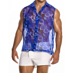 MODUS VIVENDI Daisies Sleevless Shirt Blau
