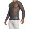 MODUS VIVENDI Abstract Net Long Sleeve Shirt Grau