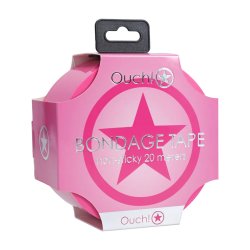 OUCH Bondage Tape Non-Sticky 20 m x 5 cm Pink