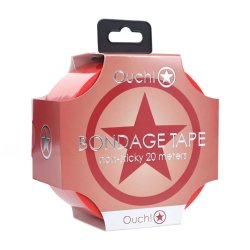 OUCH Bondage Tape Non-Sticky 20 m x 5 cm Red