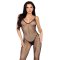 LEG AVENUE Crotchless Fishnet Bodystocking One Size Schwarz
