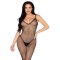 LEG AVENUE Crotchless Fishnet Bodystocking One Size Schwarz