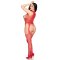 LEG AVENUE Cupless Bodystocking & Panty One Size Rot
