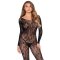 LEG AVENUE Lace Lingerie Bodystocking One Size Schwarz