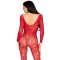 LEG AVENUE Lace Lingerie Bodystocking One Size Rot