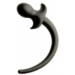KINKY PUPPY Puppy Tail Plug N°1 aus Silikon Schwarz
