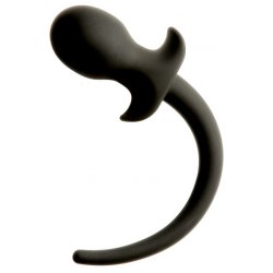 KINKY PUPPY Puppy Tail Plug N°2 aus Silikon Schwarz