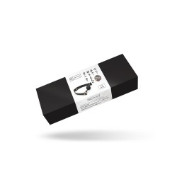 LIEBE SEELE Dark Candy Ballknebel aus PU-Leder Schwarz