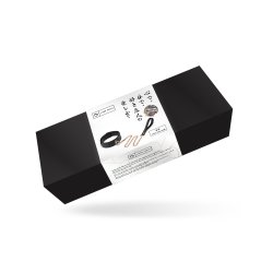 LIEBE SEELE Dark Candy Halsfessel mit Leine aus PU-Leder Schwarz