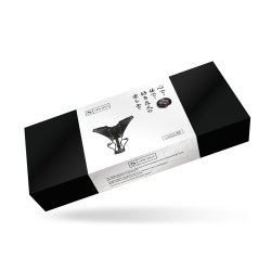 LIEBE SEELE Dark Secret Forced Orgasm Strap aus Leder Schwarz