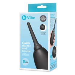 B-VIBE Flexible Silicone Anal Douche 150 ml Schwarz